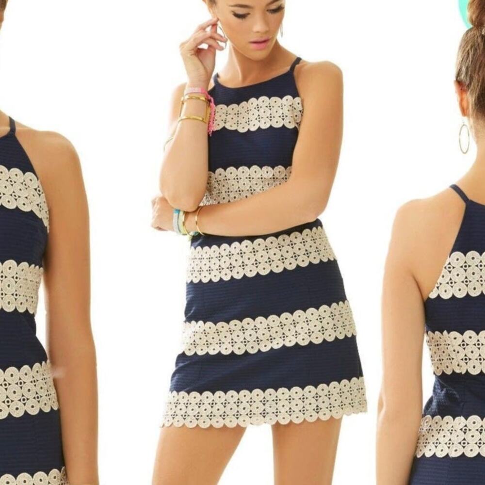 Lilly Pulitzer Navy and Cream Mini Dress